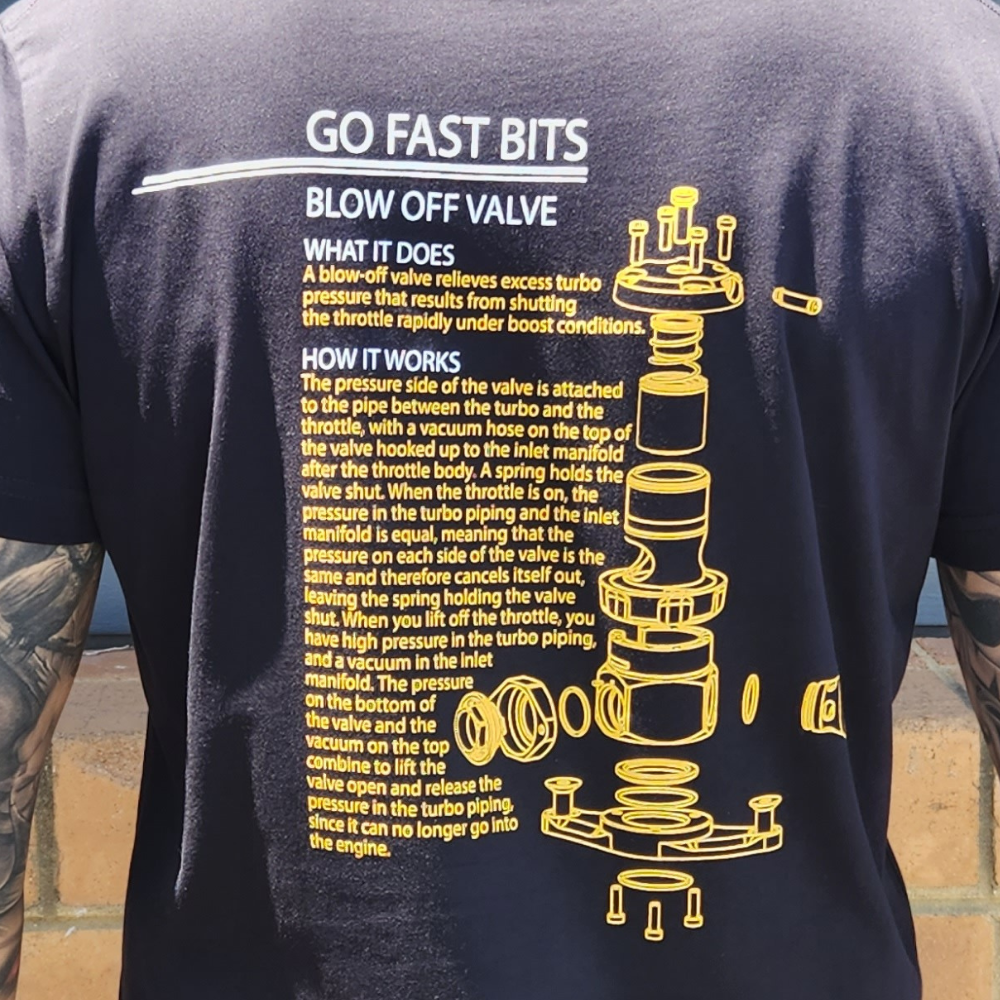closeup of GFB BOV t-shirt